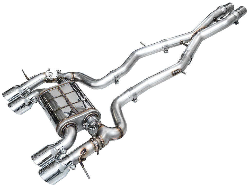AWE SwitchPath™ Exhaust for BMW G87 M2 - 4.5" Chrome Silver Tips