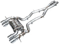AWE SwitchPath™ Exhaust for BMW G87 M2 - 4.5" Chrome Silver Tips