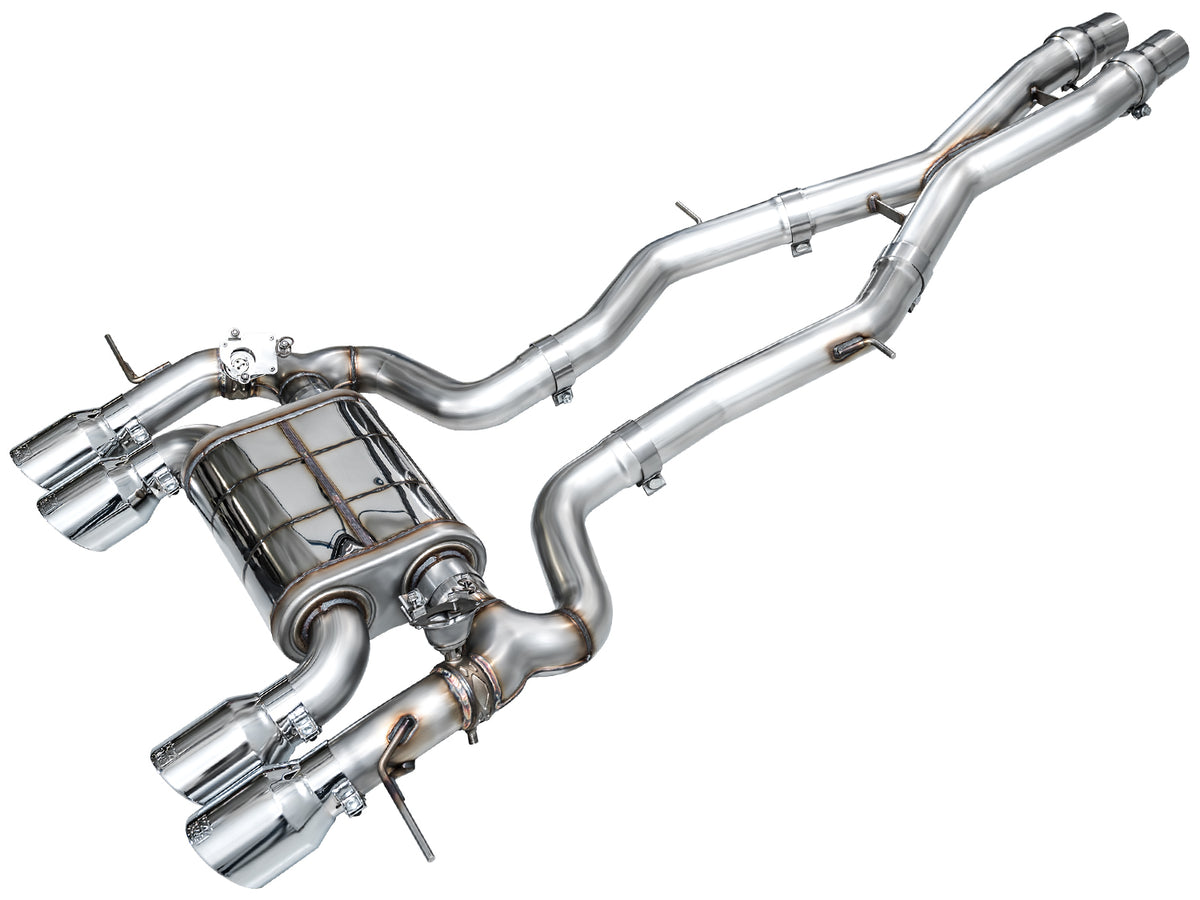 AWE SwitchPath™ Exhaust for BMW G87 M2 - 4.5" Chrome Silver Tips