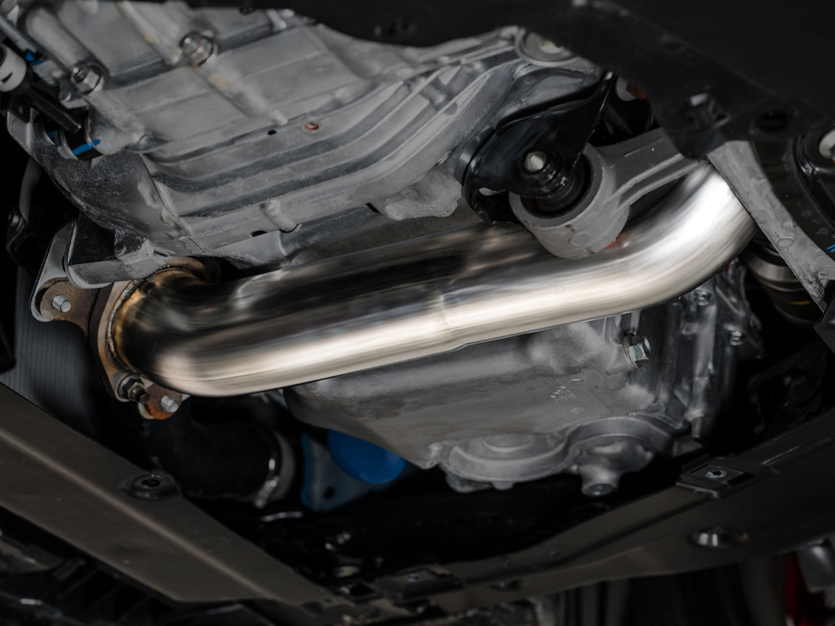 AWE Touring Edition Exhaust for FL5 Civic Type R - Triple Chrome Silver Tips