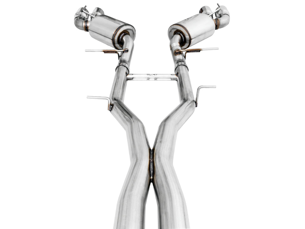AWE Touring Edition Catback Exhaust for Gen6 Camaro SS/ZL1/LT1, Quad Outlet - Resonated - 4.5" Chrome Silver Tips