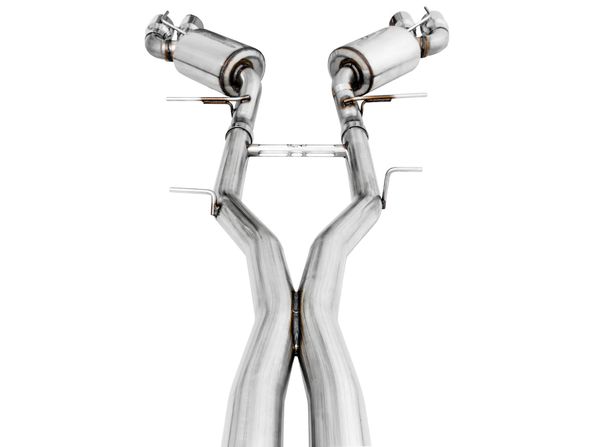 AWE Touring Edition Catback Exhaust for Gen6 Camaro SS/ZL1/LT1, Quad Outlet - Resonated - 4.5" Chrome Silver Tips