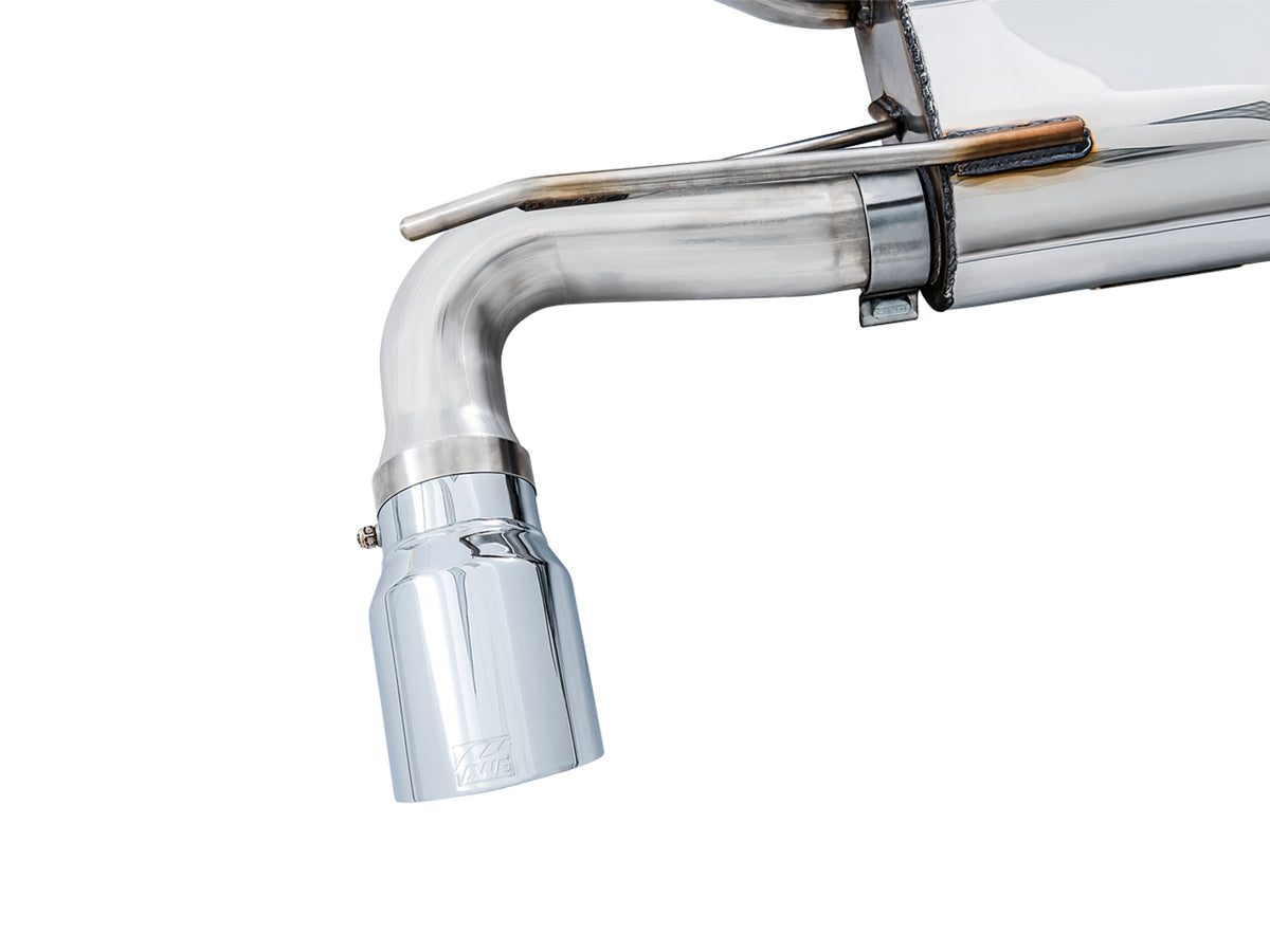 AWE SwitchPath™ Cat-back Exhaust (with Remote) for Ford Focus RS - Chrome Silver Tips