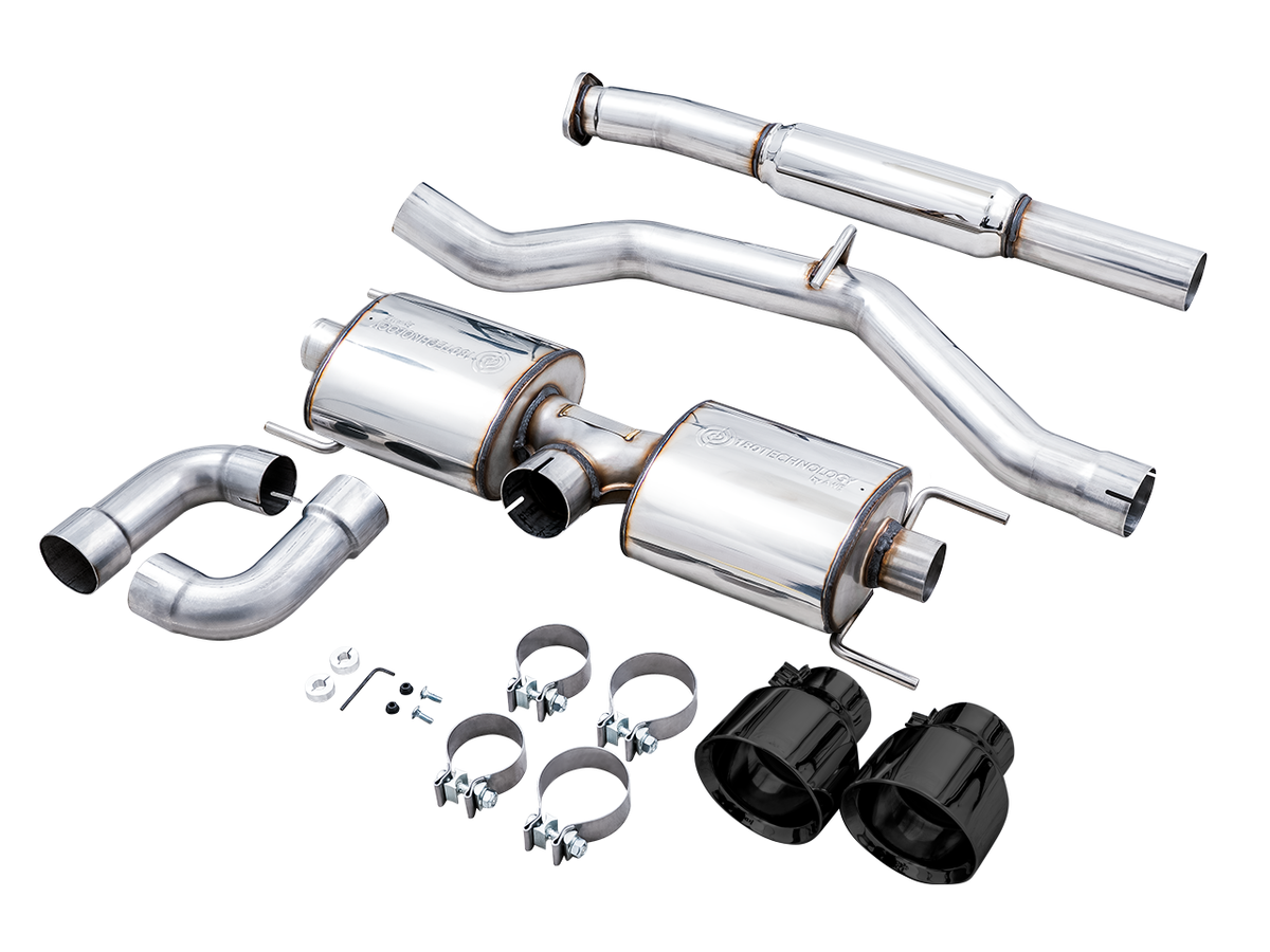 AWE Touring Edition Exhaust for Subaru BRZ / Toyota GR86 / Toyota 86 / Scion FR-S - 5" Diamond Black Tips