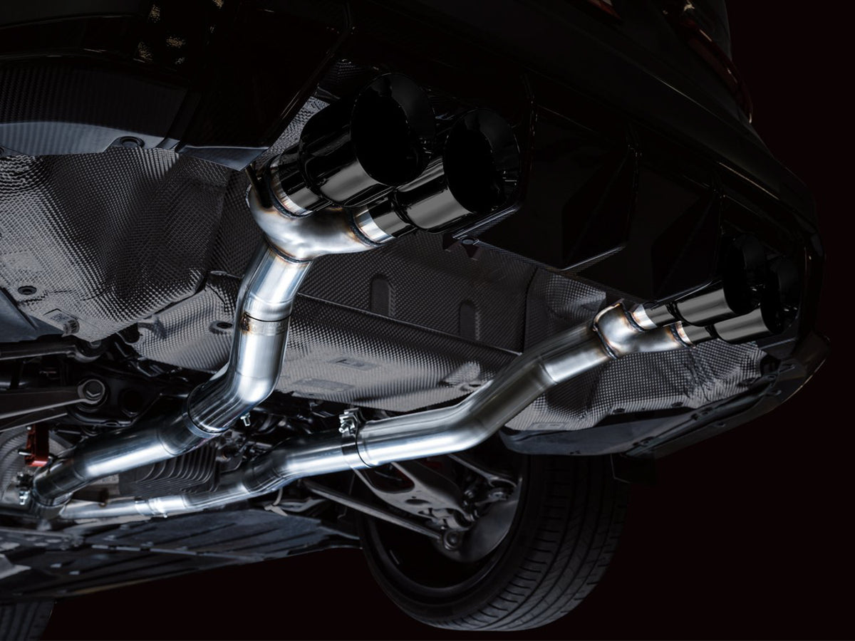 AWE Track Edition Catback Exhaust for BMW G8X M3/M4 - 4.5" Diamond Black Tips