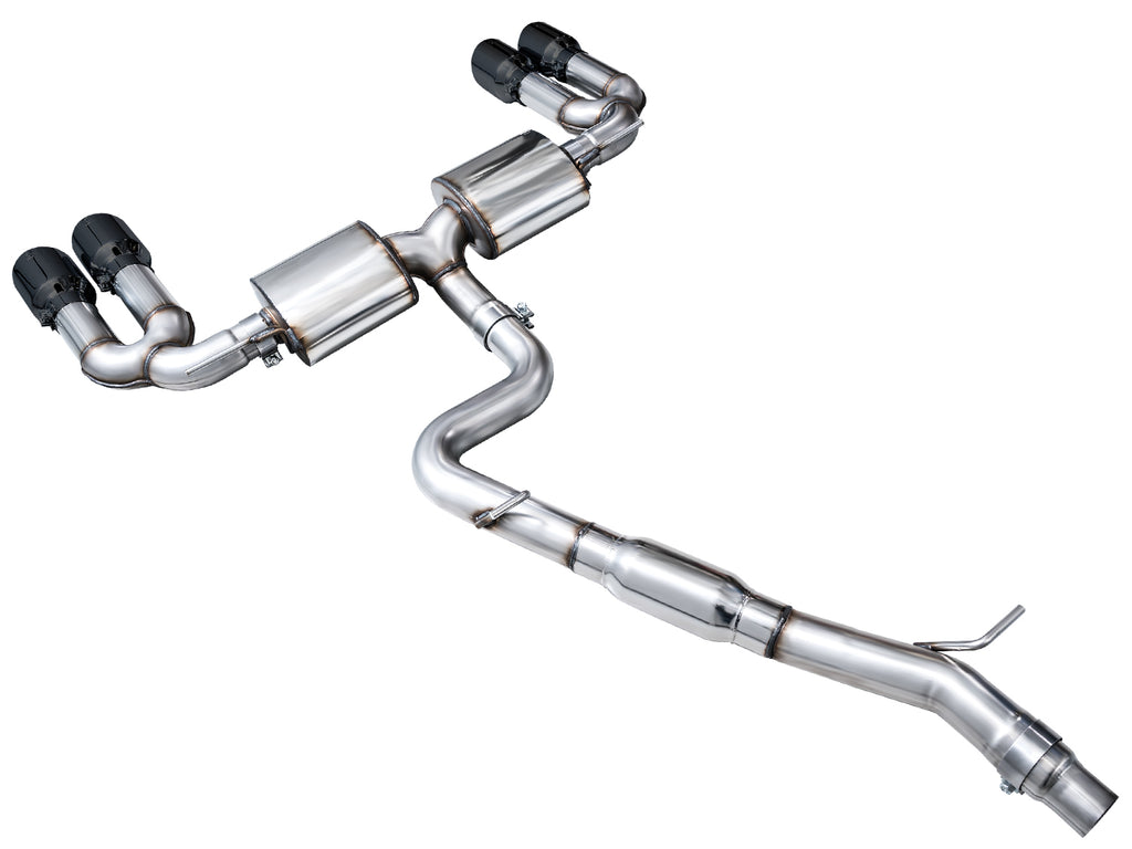AWE Touring Edition Exhaust for Audi 8Y S3 - 4.5" Diamond Black Tips