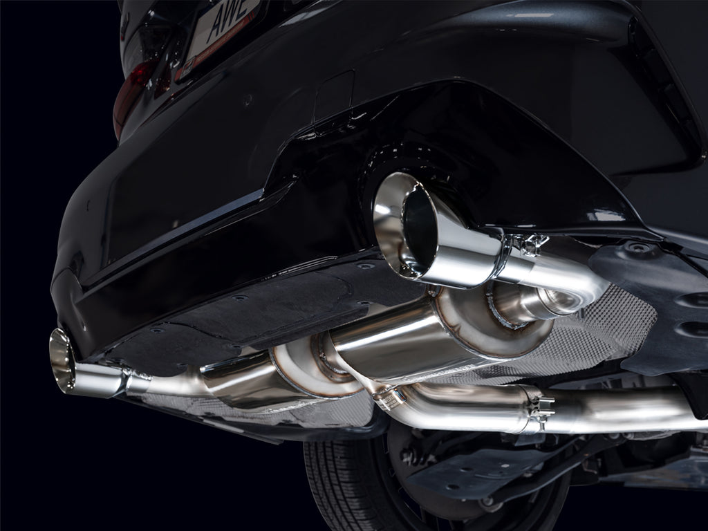 AWE Touring Edition Axleback Exhaust for BMW G2X 330i/430i - 4.5” Chrome Silver Tips