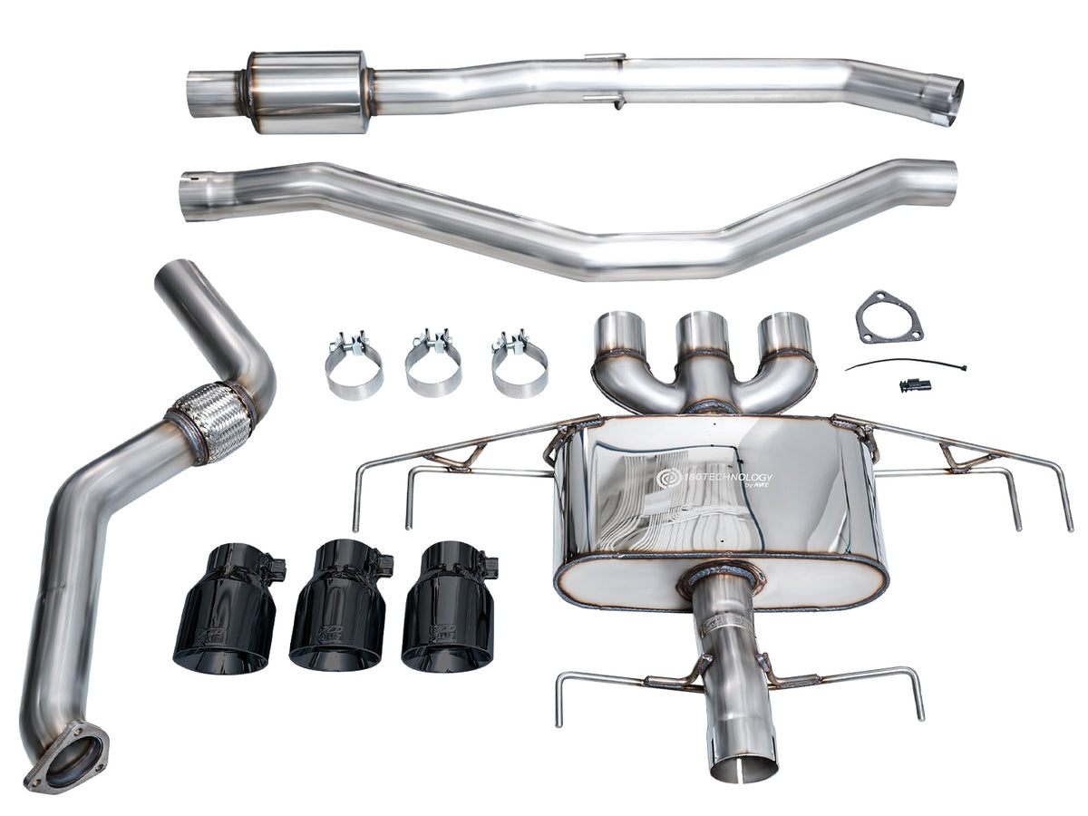AWE Touring Edition Exhaust for DE5 Integra Type-S - Triple Diamond Black Tips