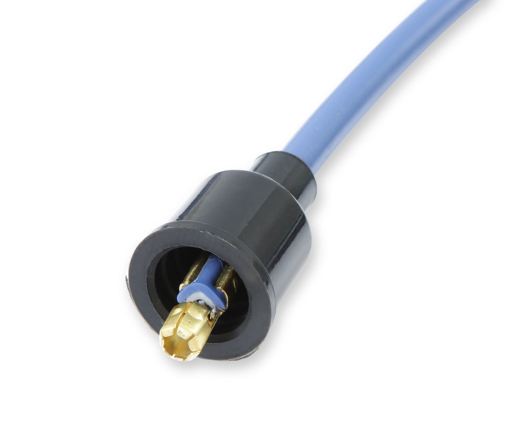 Spark Plug Wire Set- 8mm - Blue Wire with Blue 90 Deg Boots - 4041B, Spark Plug Wires, Super Stock, Spiral Core, 8mm, Blue, Set