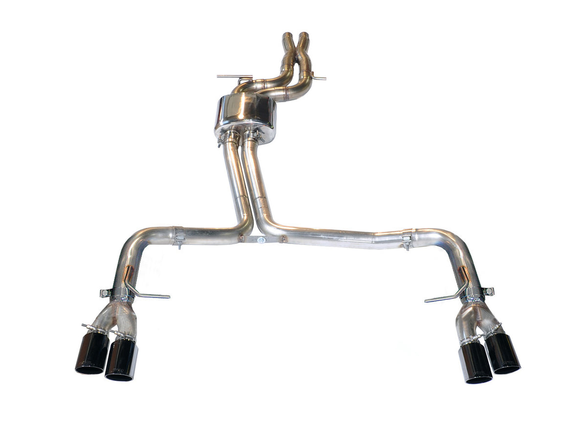 AWE Track Edition Exhaust for Audi S5 3.0T - 3.5" Diamond Black Tips