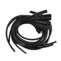 Spark Plug Wire Set - 8mm - Universal - Black Wire with Black Straight Boots - 5040K, Spark Plug Wires, Super Stock, Spiral Core, 8mm, Black, Set