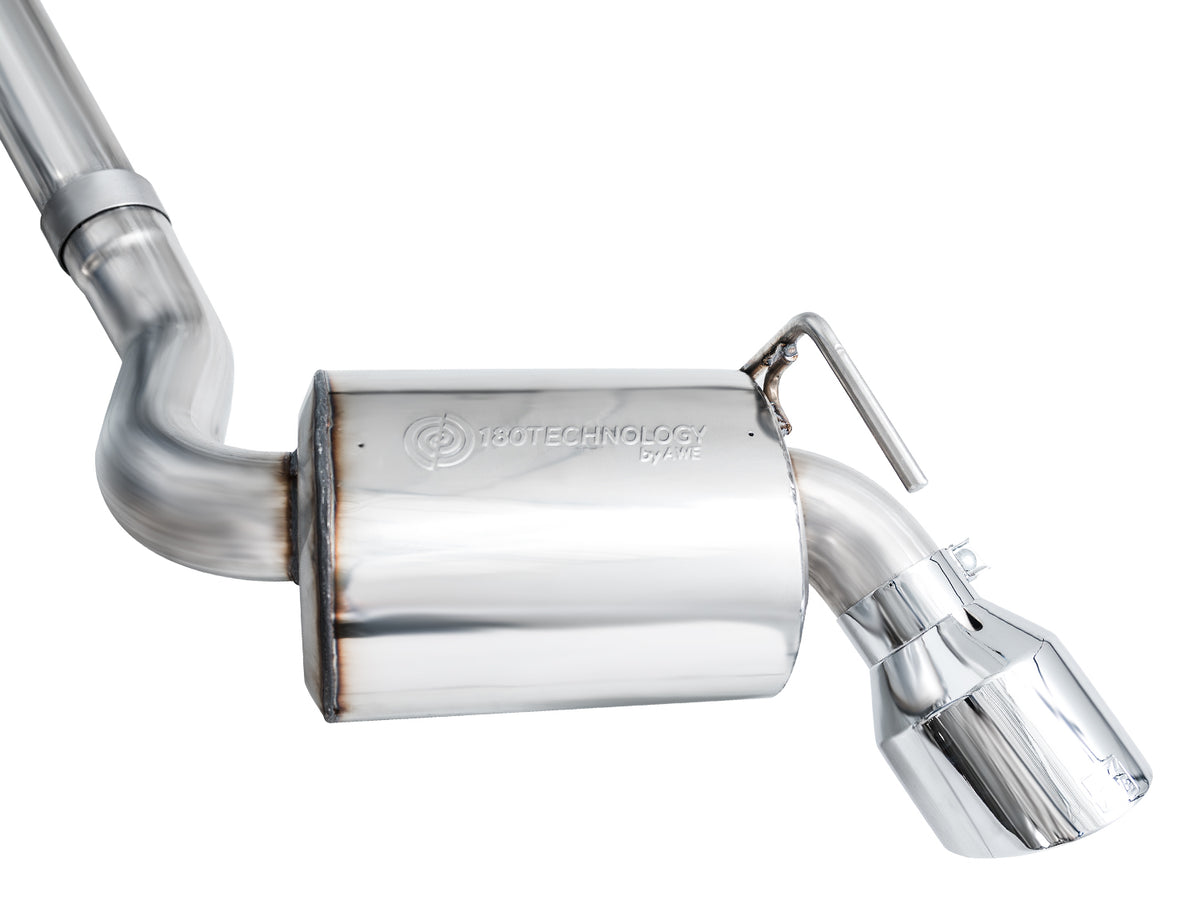 AWE Touring Edition Exhaust for Nissan Z - 5” Chrome Silver Tips