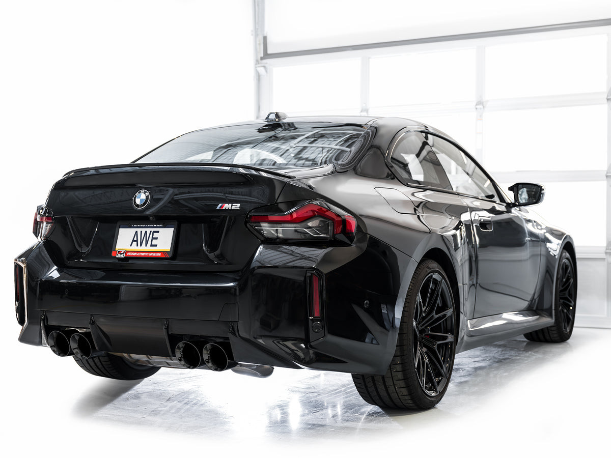 AWE SwitchPath™ Exhaust for BMW G87 M2 - 4.5" Diamond Black Tips