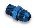 Straight AN -8 Male to 1/2" NPT Male Adapter - Blue.