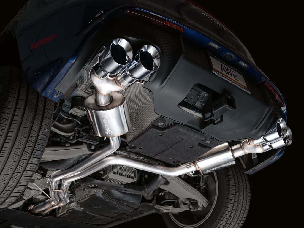 AWE Touring Edition Catback Exhaust for '22+ Porsche Macan 2.9TT - Chrome Silver Tips