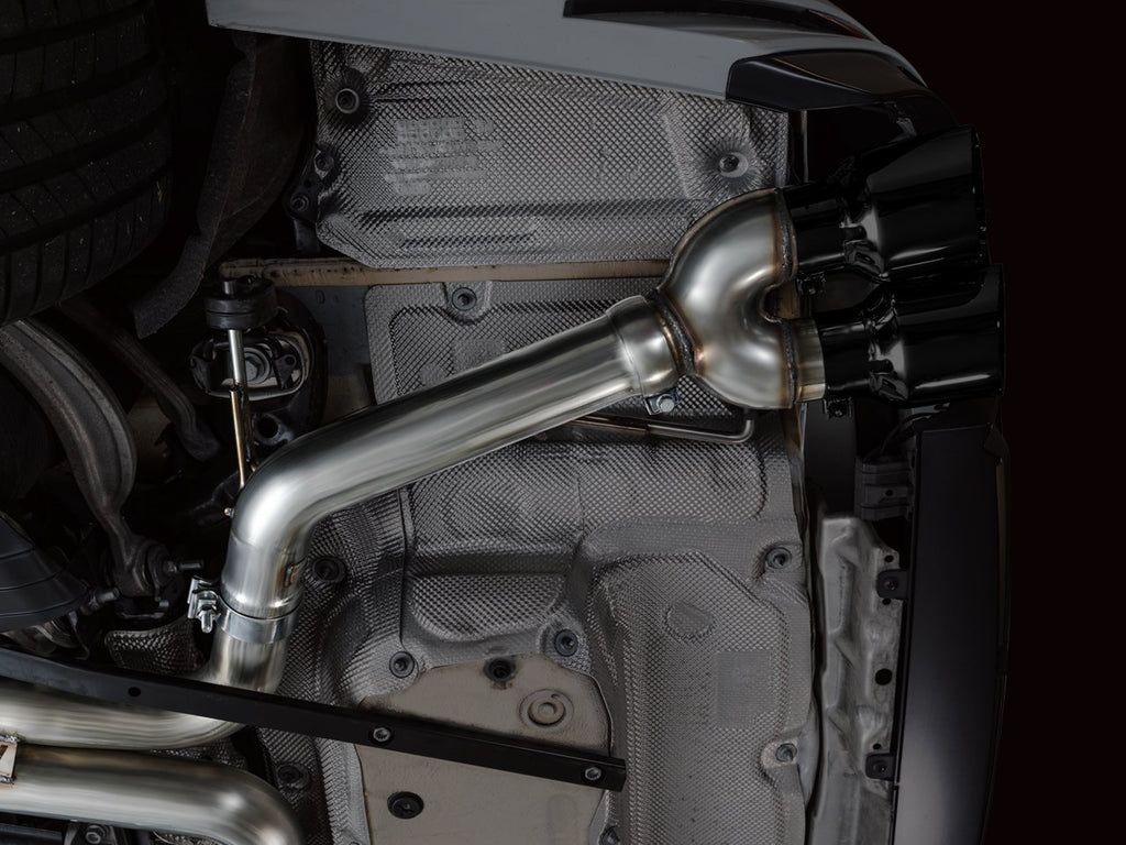 AWE Track Edition Exhaust for Audi C8 S6/S7 - 4.5" Diamond Black Tips