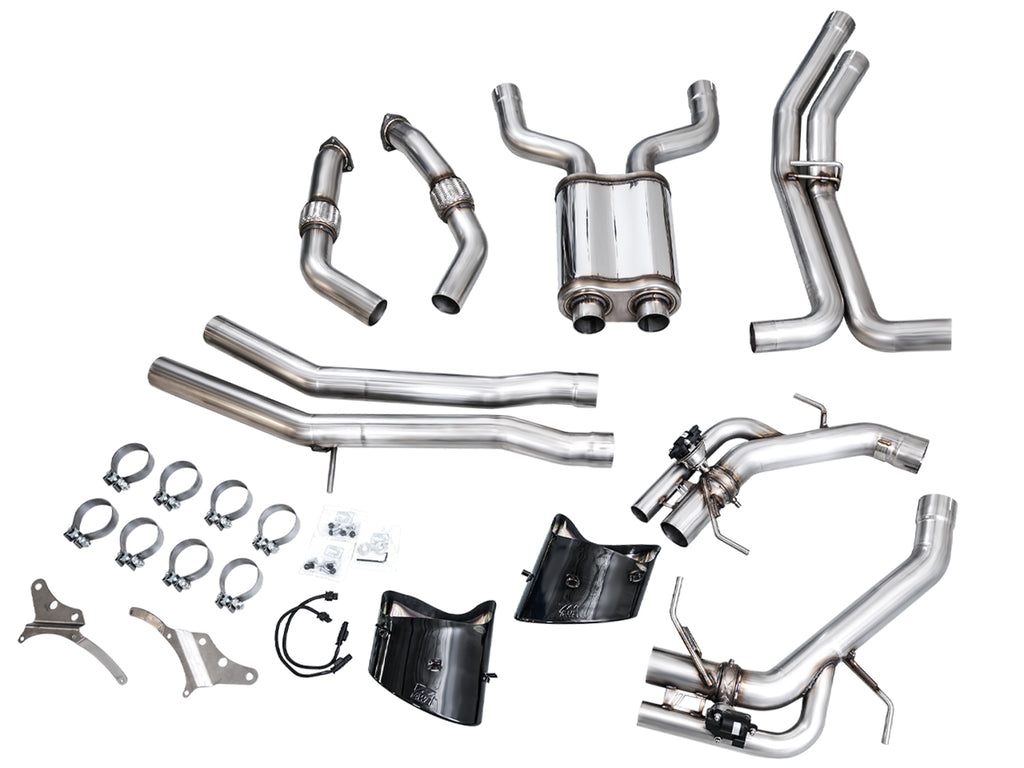 AWE SwitchPath™ Exhaust for C8 Audi RS 6/RS 7 - Diamond Black RS-style Tips