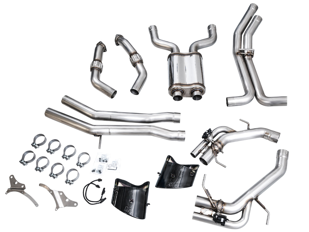 AWE SwitchPath™ Exhaust for C8 Audi RS 6/RS 7 - Diamond Black RS-style Tips