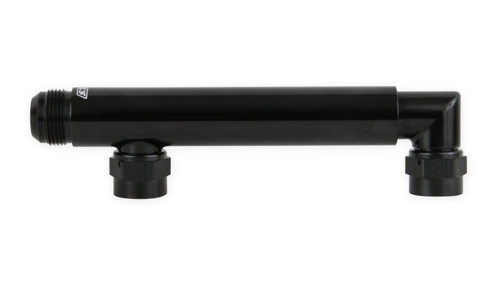 Adjustable Length Range - 6.8" to 10.5" (c/l to c/l of -12 Swivels), Billet Aluminum w/ (2) O-ring seals.  Ideal for use w/ LS0022ERL & Remote Mounted Electric Water Pump.