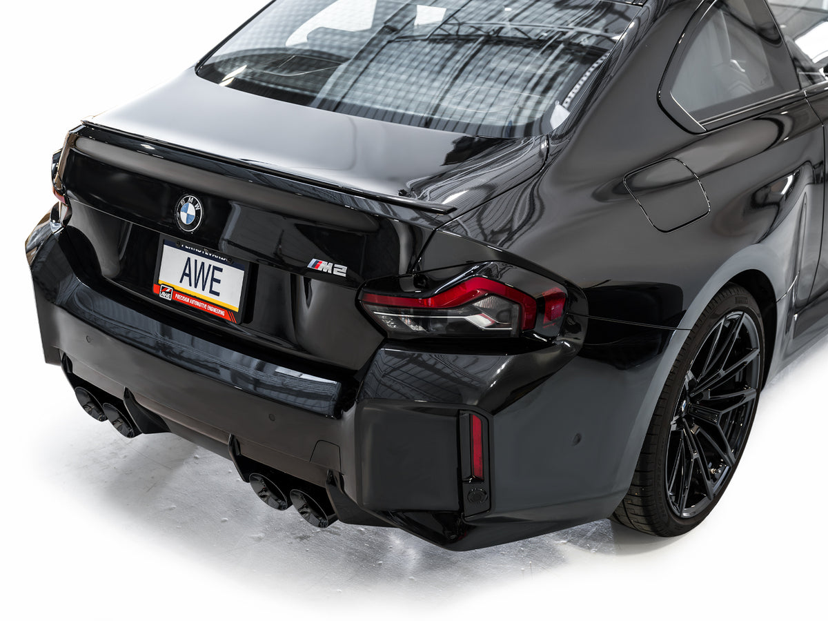 AWE Track Edition Exhaust for BMW G87 M2 - 4.5" Diamond Black Tips