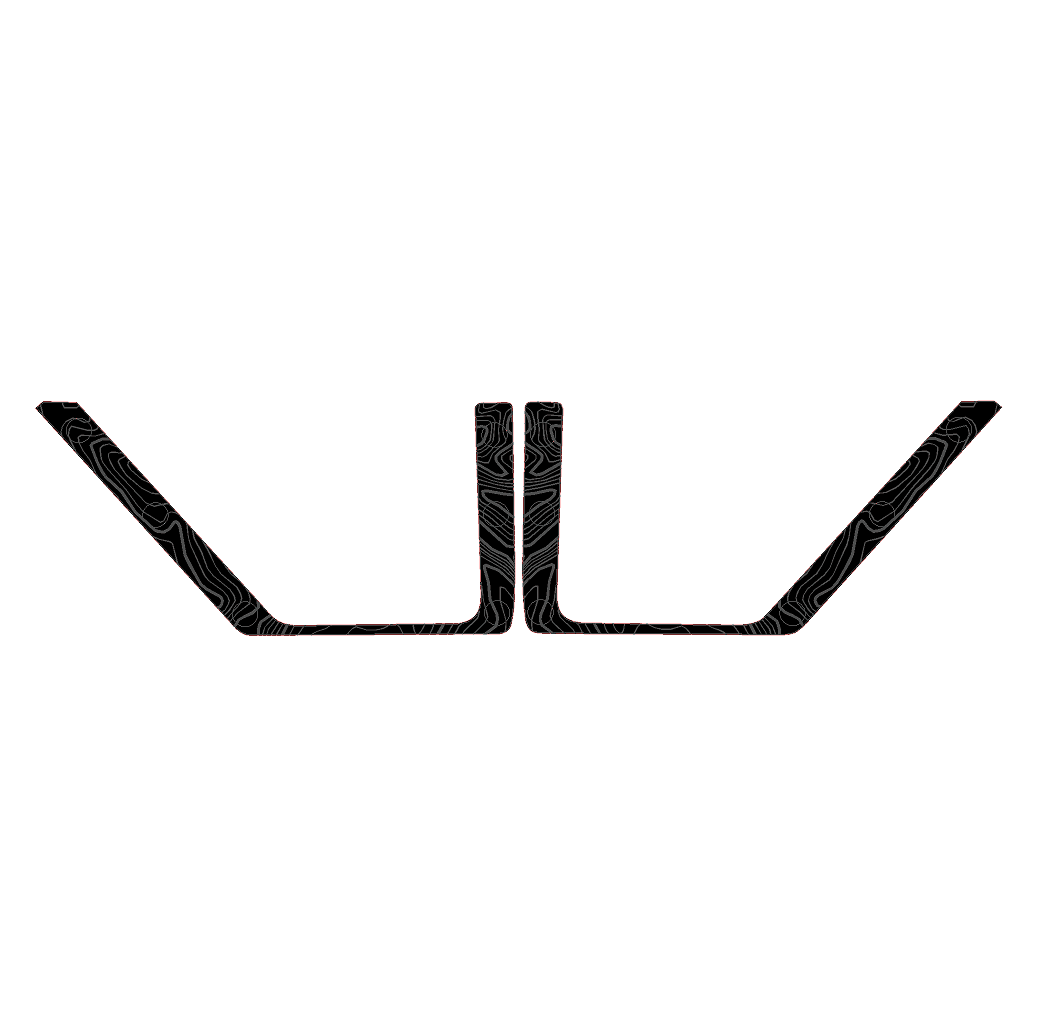 Topo Rear Door Net Trim Overlay Kit (Printed Series) - 2021+ Bronco