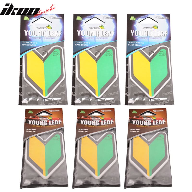 Young Leaf Air Freshener Squash New Car Scent Car Auto Home Office