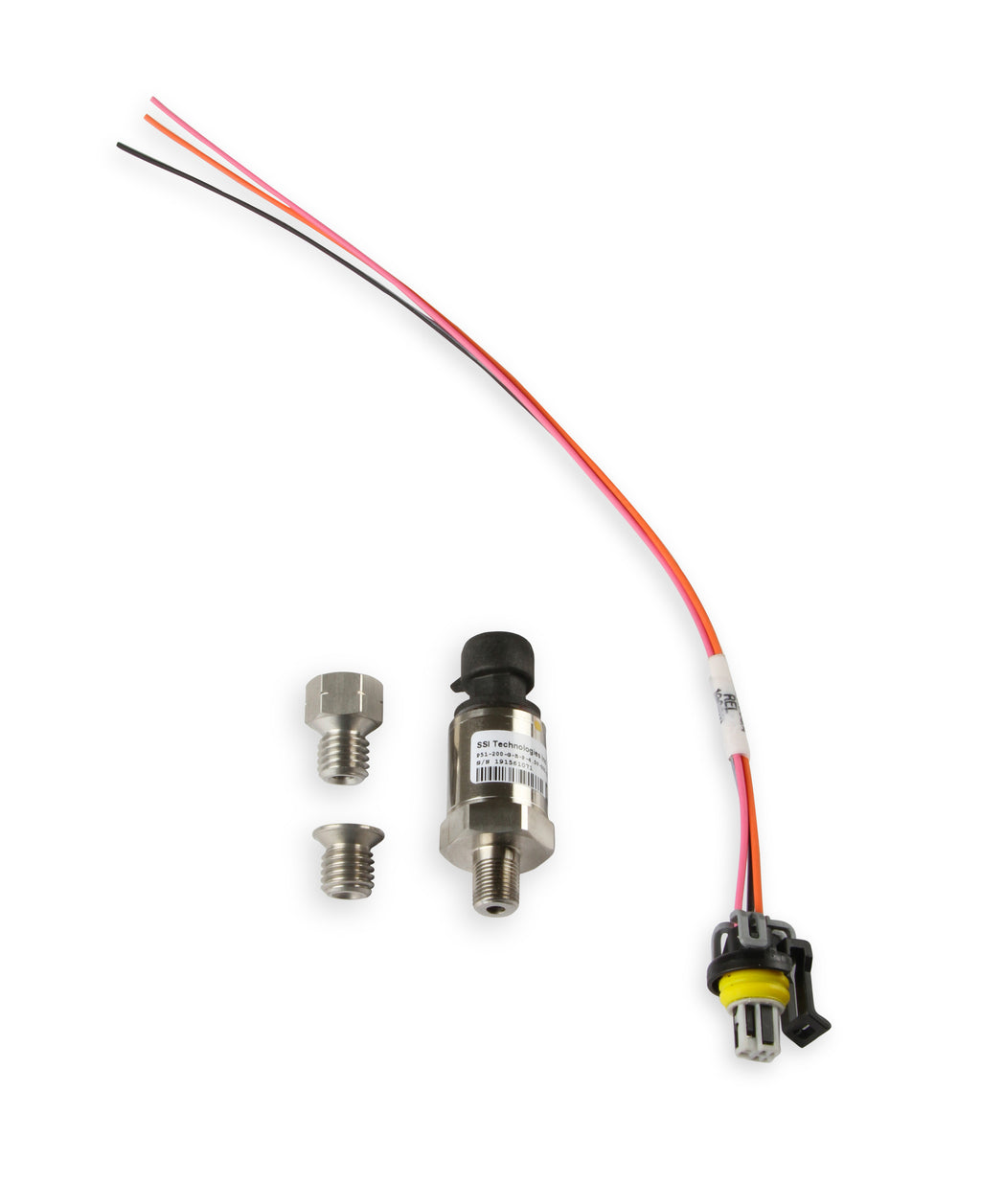 Fits GM LT Gen-V Engines (2014 & up), Includes 200 PSI Oil Pressure Sensor 554-103 for use with Holley EFI systems (i.e. Avenger, Terminator X, HP, or Dominator), Adapter & Plug.