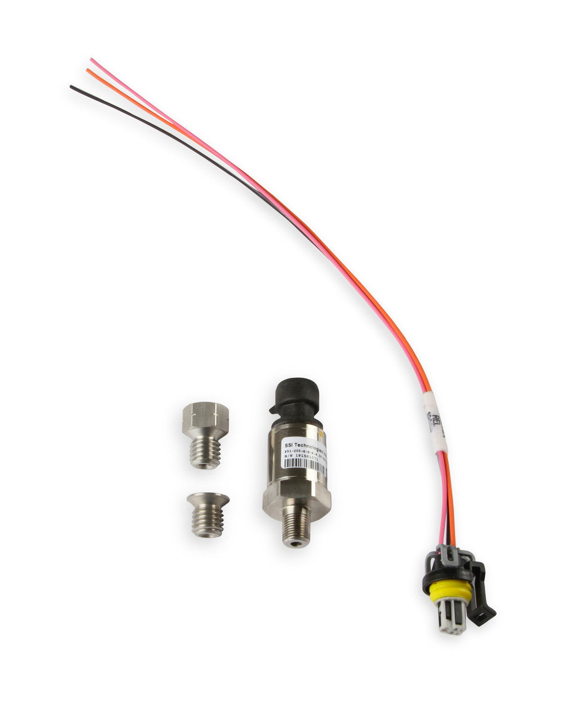 Fits GM LT Gen-V Engines (2014 & up), Includes 200 PSI Oil Pressure Sensor 554-103 for use with Holley EFI systems (i.e. Avenger, Terminator X, HP, or Dominator), Adapter & Plug.