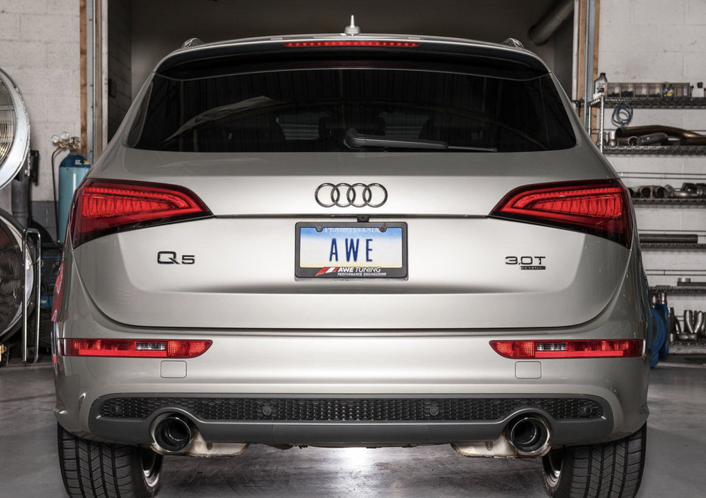 AWE Touring Edition Exhaust for 8R Q5 3.0T Dual Outlet, Diamond Black Tips
