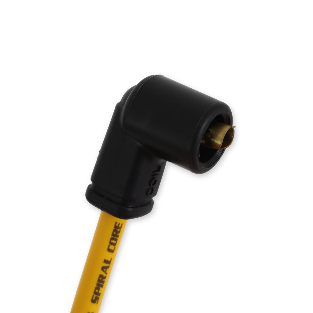 Spark Plug Wire Set- 8.8mm-Spiral Suppression- Universal Vari-Angle Boots-Yellow - 8033, Spark Plug Wires, 8.8mm, Spiral Core, Yellow, Set