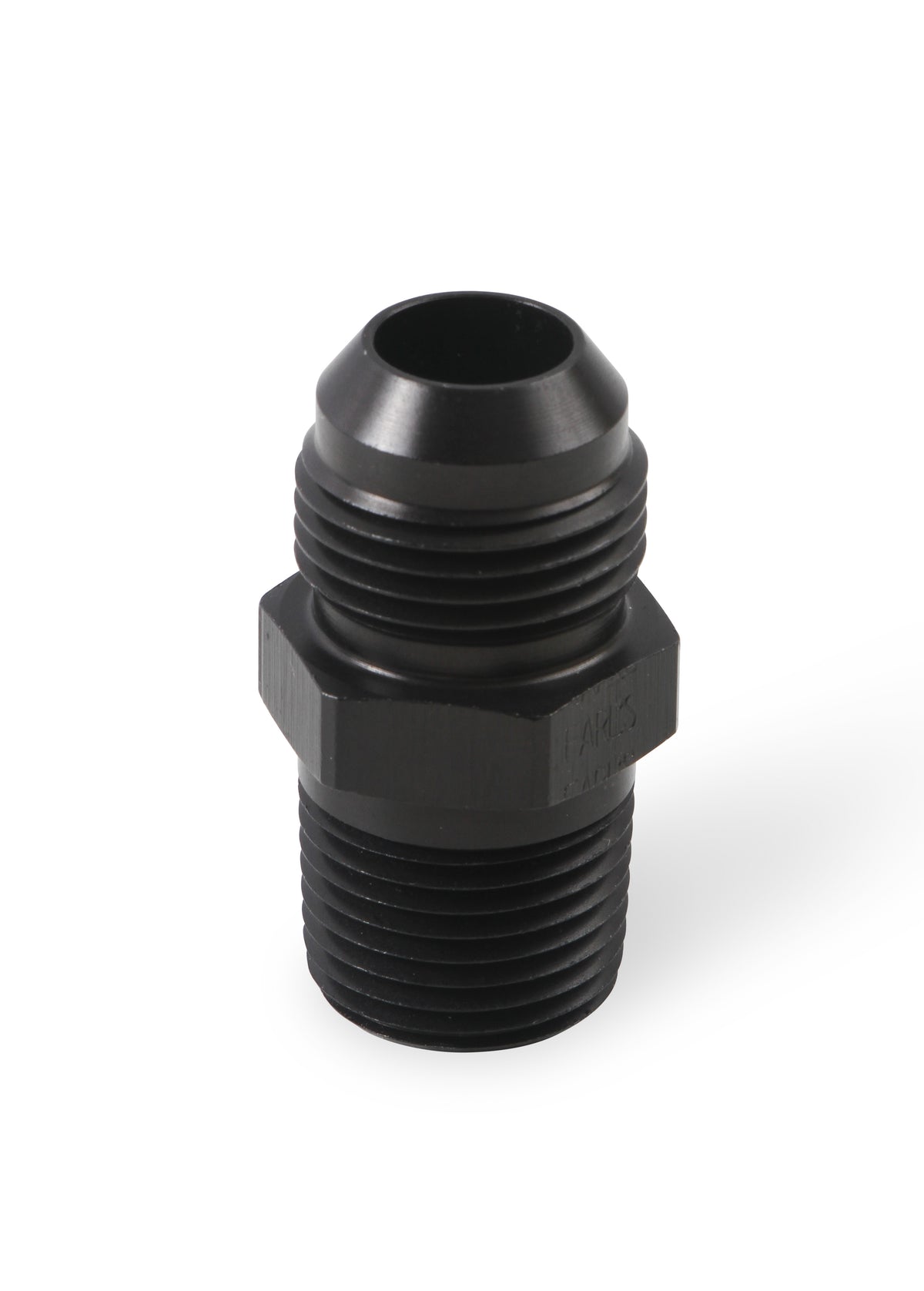 Straight AN -10 Male to 1/2" NPT Male Adapter - Black