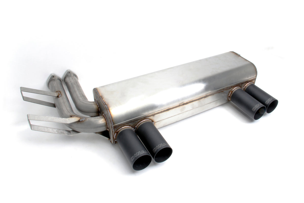 Stainless Steel - Black Tips - E46