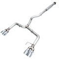 AWE Track Edition Exhaust for VA / GV WRX / STI Sedan - 4" Chrome Silver Quad Tips