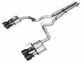 AWE SwitchPath™ Exhaust for S650 Ford Mustang GT Fastback - Quad Diamond Black Tips
