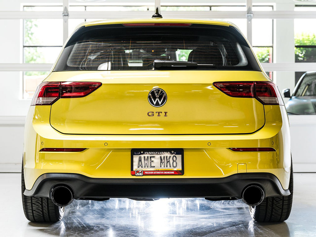 AWE Track Edition Exhaust for VW MK8 GTI - Diamond Black Tips