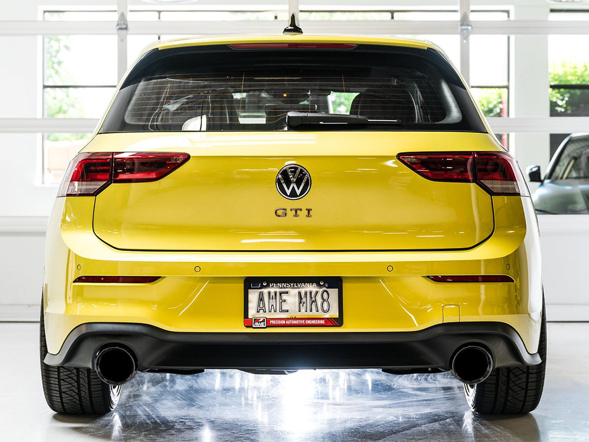 AWE Track Edition Exhaust for VW MK8 GTI - Diamond Black Tips
