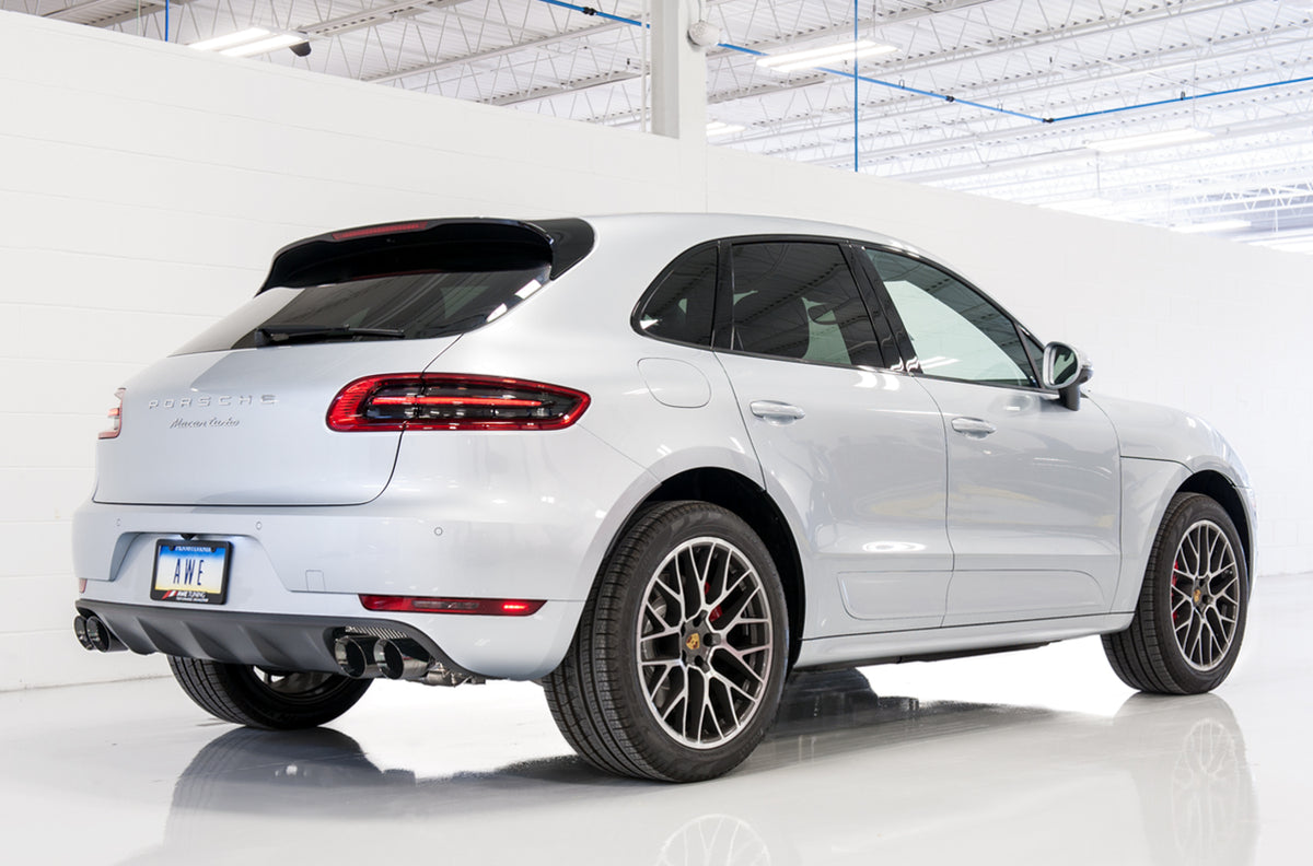 AWE Touring Edition Catback Exhaust for Porsche Macan S / GTS / Turbo - Diamond Black 102mm Tips