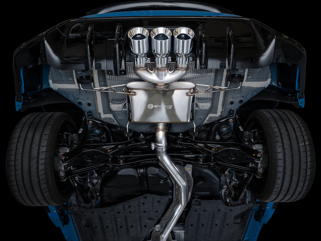 AWE Touring Edition Exhaust for FL5 Civic Type R - Triple Chrome Silver Tips