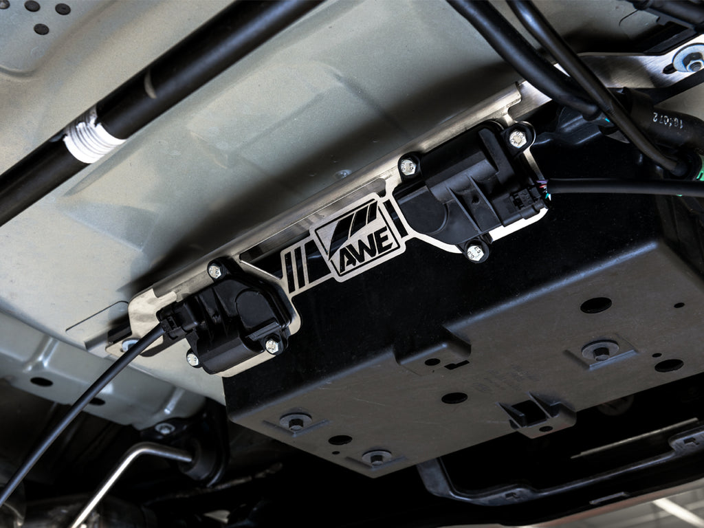 AWE Valve Motor Bracket for '18-'23 S550 Mustang GT with the Active Valve Performance Exhaust