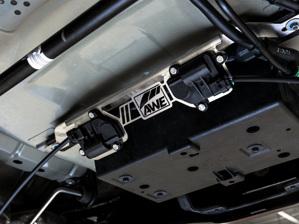 AWE Valve Motor Bracket for '18-'23 S550 Mustang GT with the Active Valve Performance Exhaust