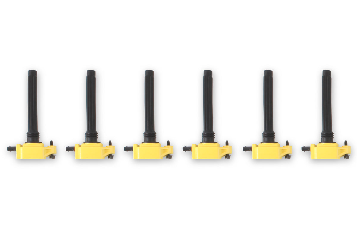 Ignition Coil - SuperCoil - 2011-2016 Mopar -3.6L V6 - Yellow - 6-Pack - Direct replacement Super coils for late model Dodge, Chrysler and Jeep V6 engines.