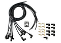 Spark Plug Wire Set - Universal - 90 Deg Black Ceramic Boots - 9001CK, Spark Plug Wires, Pro Fit Ceramic, Spiral Core, 8mm, Black, Set