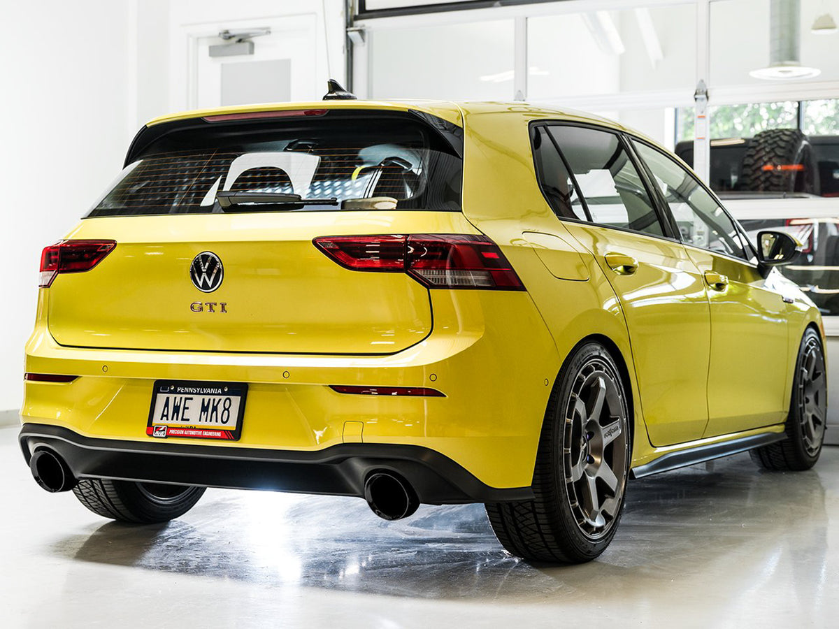 AWE Touring Edition Exhaust for VW MK8 GTI - Diamond Black Tips