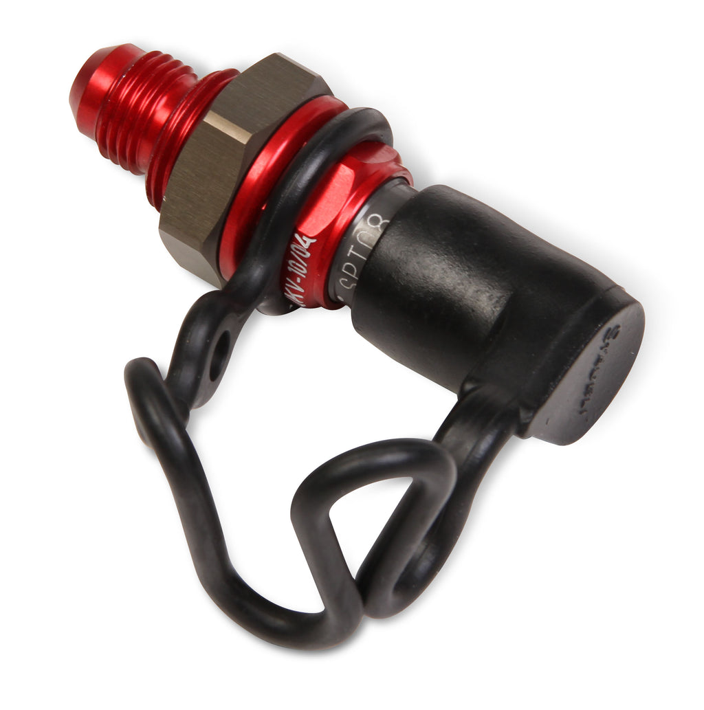 -6 AN Male Plug - Panel Mount with 9/16-18 JIC End Fitting; Kalrez-Viton Seals