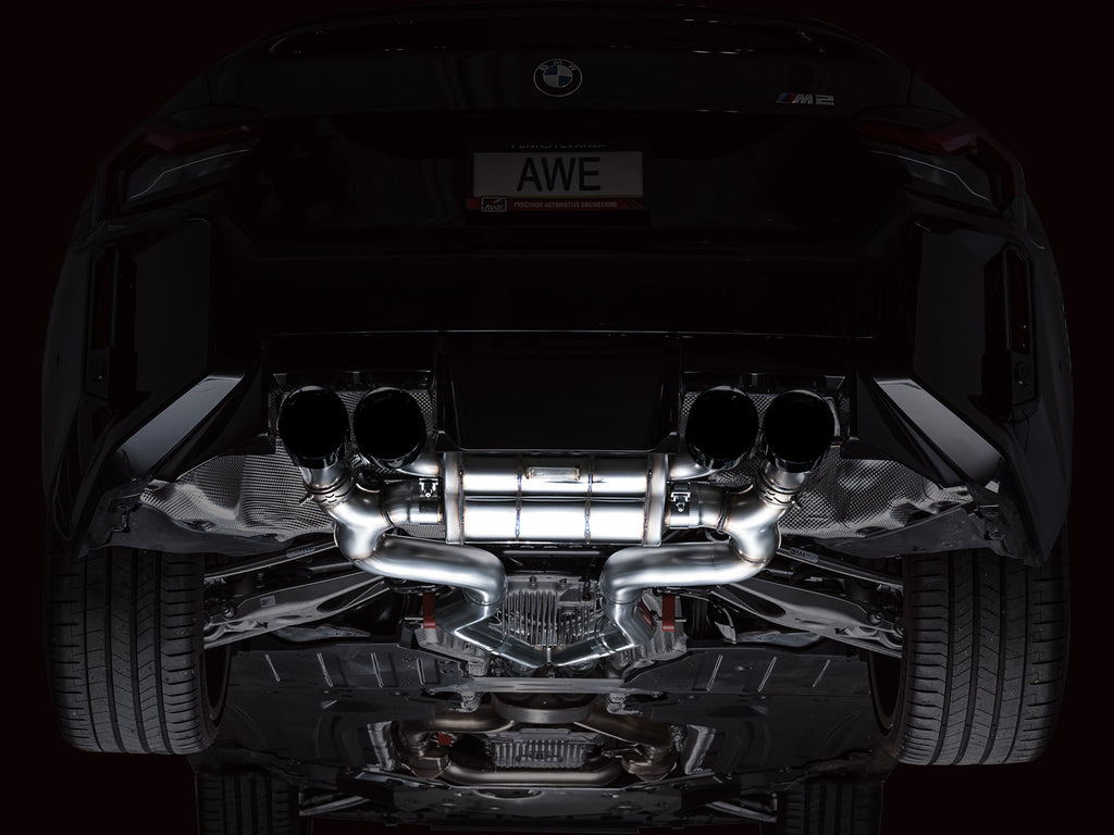 AWE SwitchPath™ Exhaust for BMW G87 M2 - 4.5" Diamond Black Tips