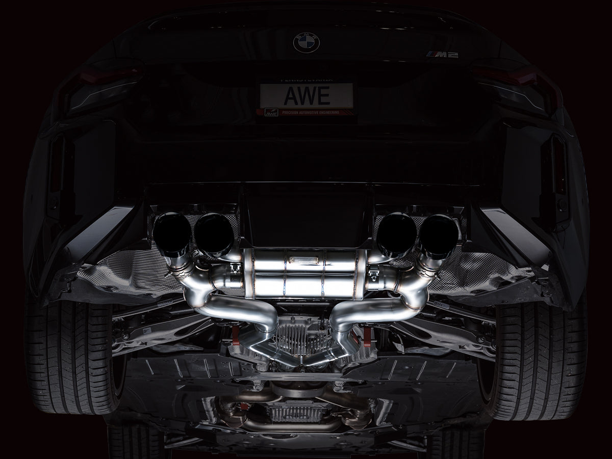AWE SwitchPath™ Exhaust for BMW G87 M2 - 4.5" Diamond Black Tips