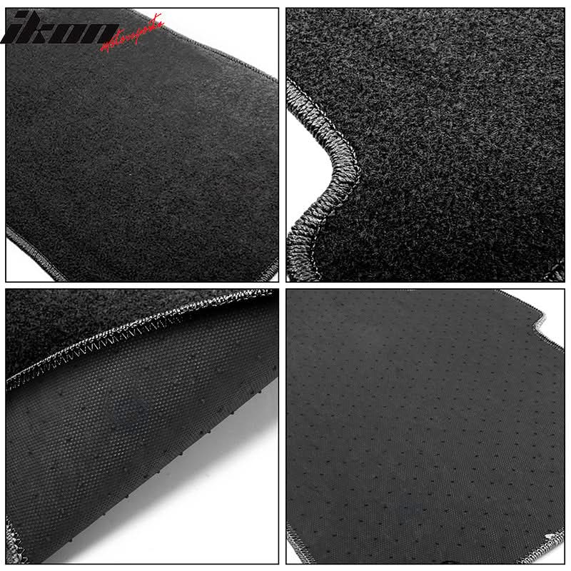 Car Floor Mat for 2003-2007 Honda Accord Black Carpet 4PC Nylon