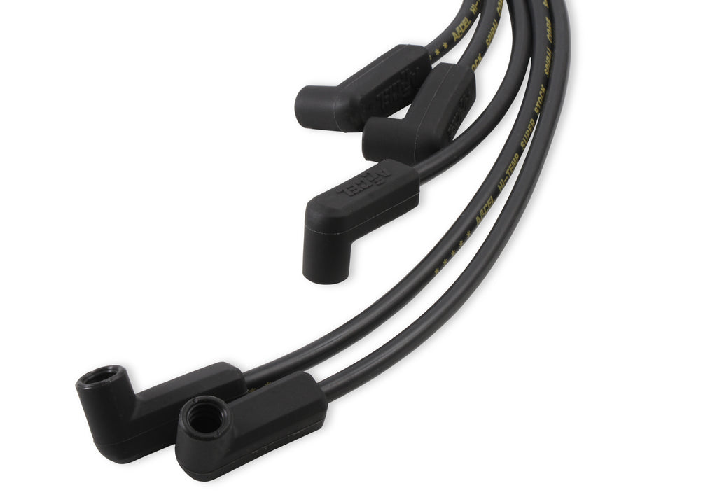 Spark Plug Wire Set- 8mm - Super Stock - Custom - Black Wire - Custom spark plug wire set - 500 Ohms/Ft Sprial Core - SBC 1987-1995 V8