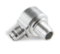 .588" Barb for Booster Grommet (fits Grommet w/ 13/16" OD on Booster), -6 AN Male Flare for Engine Vacuum, Clear Anodized Finish, Use w/ -6 AN Style Vacuum Hose