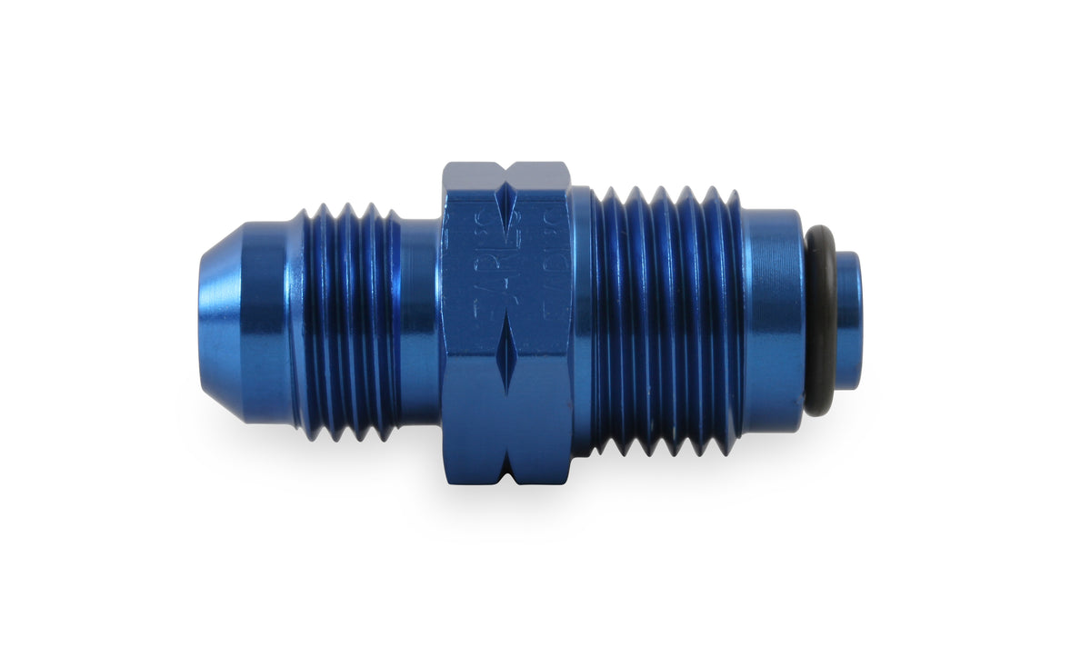 Blue Anodized Lightweight Aluminum Construction. Typical Application Power Steering/Fuel Injection - O-ring Seal.